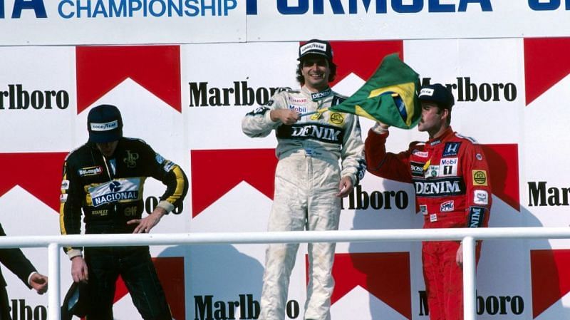 Nelson Piquet got one over Ayrton Senna