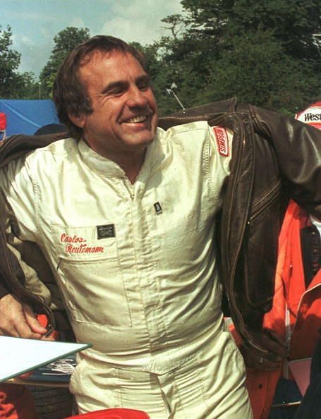 Former F1 driver Carlos Reutemann is a happy man a