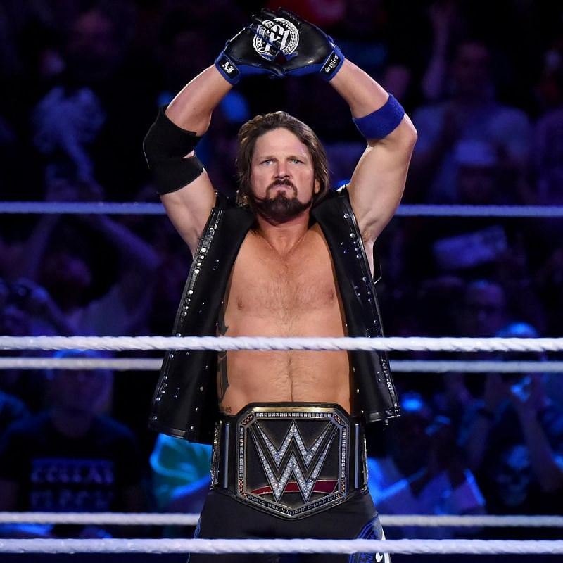 Image result for wwe aj styles wwe champion