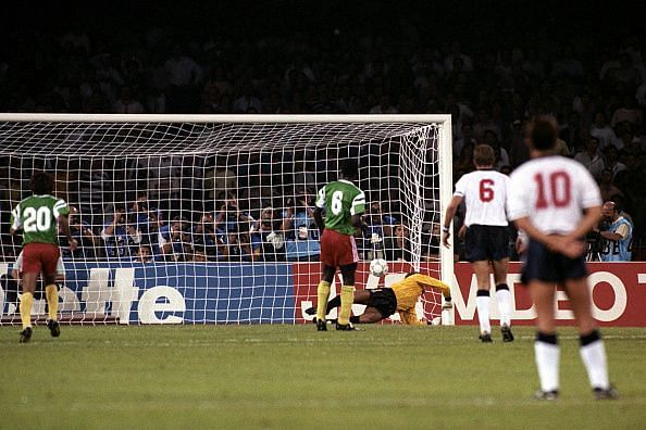 Soccer - FIFA World Cup Italia 1990 - Quarter Final - England v Cameroon - Stadio San Paolo