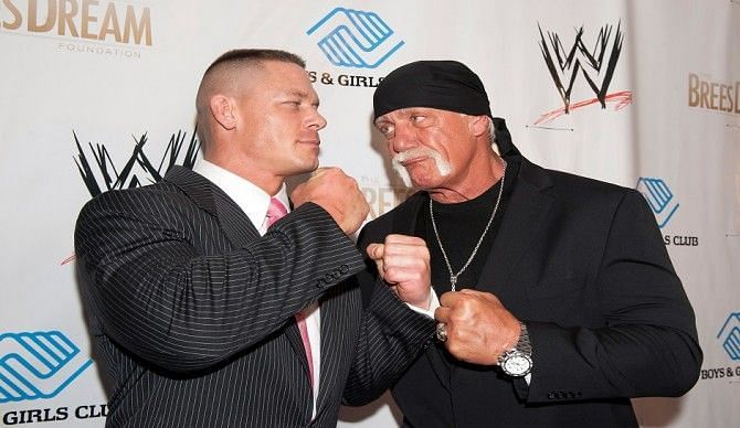 Hulk Hogan and John Cena 