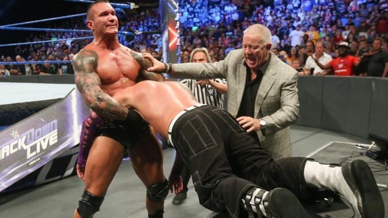 Image result for randy orton attacks jeff hardy