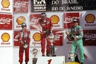 Nigel Mansell, Alain Prost, Mauricio Gugelmin, Grand Prix Of Brazil