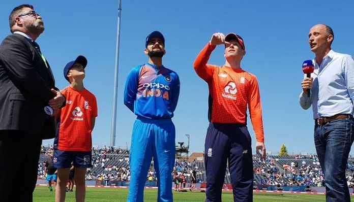 Image result for England vs India 3rd T20I bristol toss