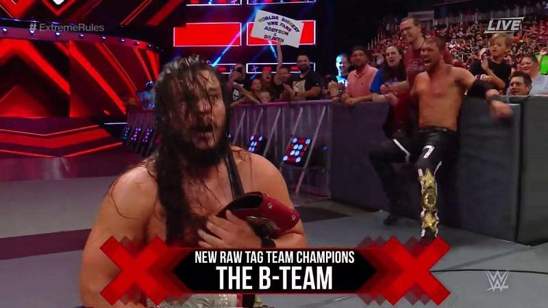 Bo Dallas and Curtis Axel became the new Raw Tag Team Champions at Extreme Rules