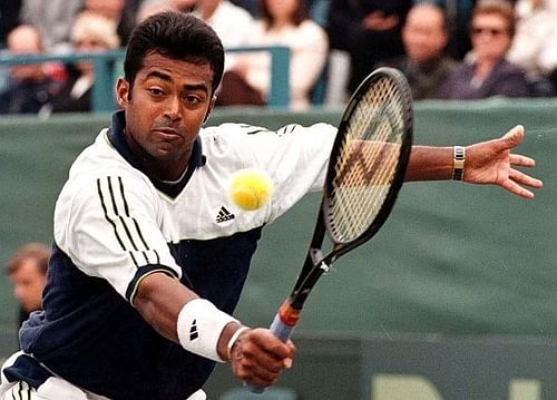 TENNIS Leander Paes action