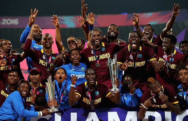 The Windies after 2016 WT20 win