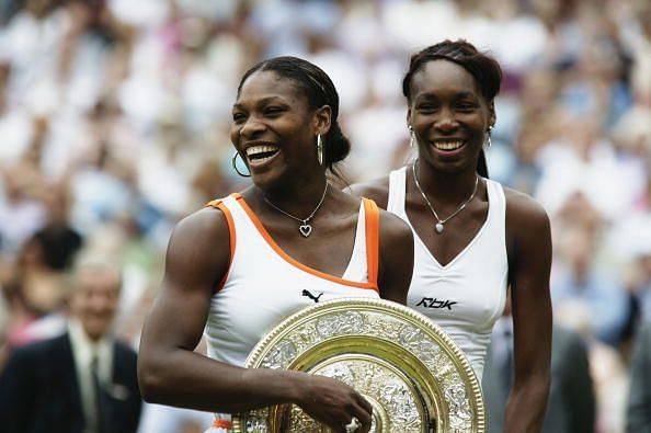 FILE PHOTO - Serena Williams of the USA poses with the trophy