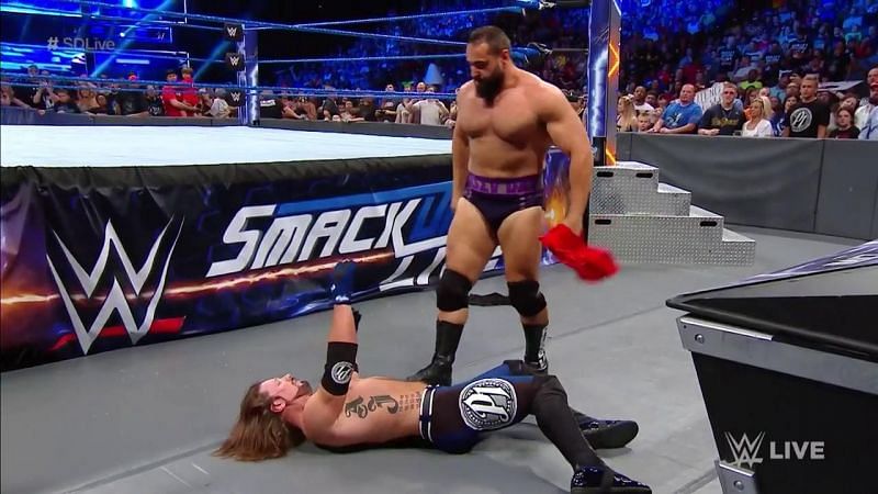 AJ was taken off guard by Rusev