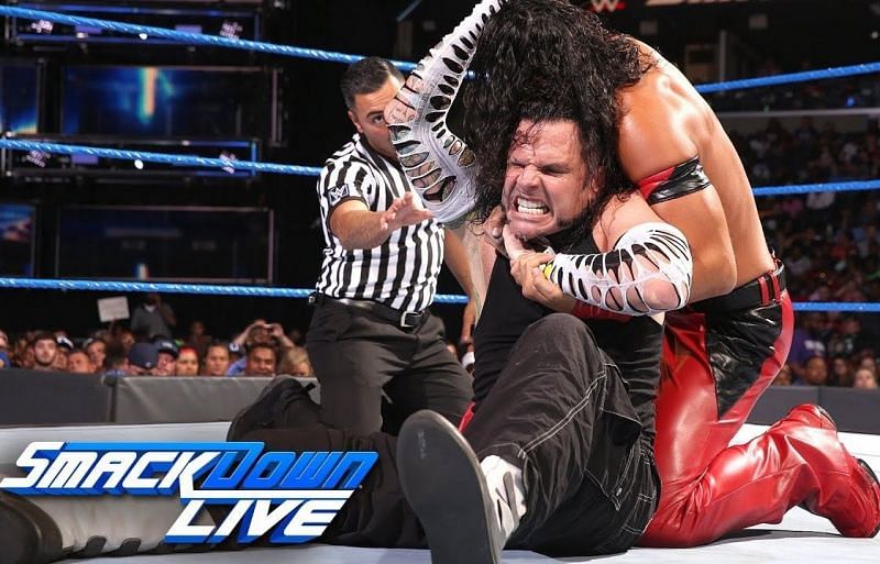 Jeff Hardy and Shinsuke Nakamura have been feuding over the WWE United States Championship over the past several days