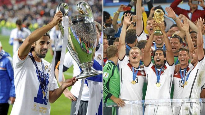 Sami Khedira won the UEFA Champions League and the FIFA World Cup in 2014.