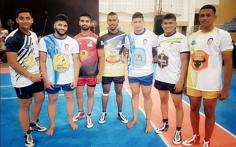 Captains of the mens' category in Pune League Kabaddi!