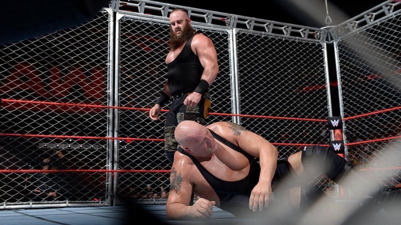 Braun Strowman and the Big Show faced each other in a Steel Cage Match