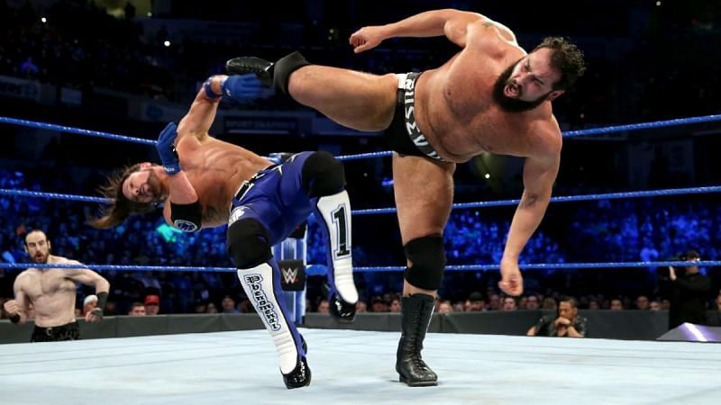 Image result for rusev vs aj styles