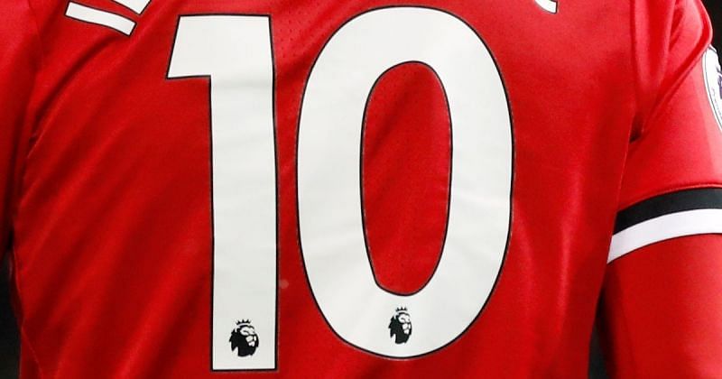 Manchester United No10 Rooney Red Home Soccer Club Jersey