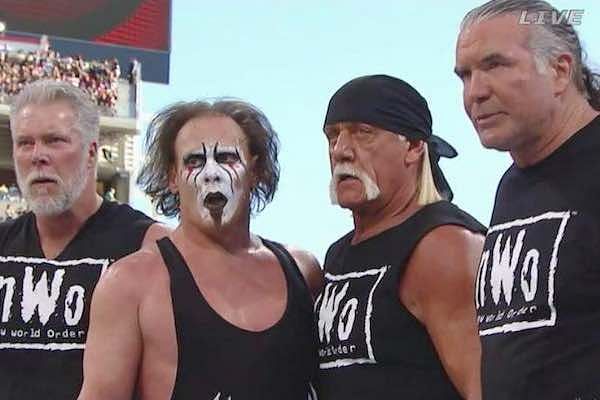 Sting with the nWo at WrestleMania 31