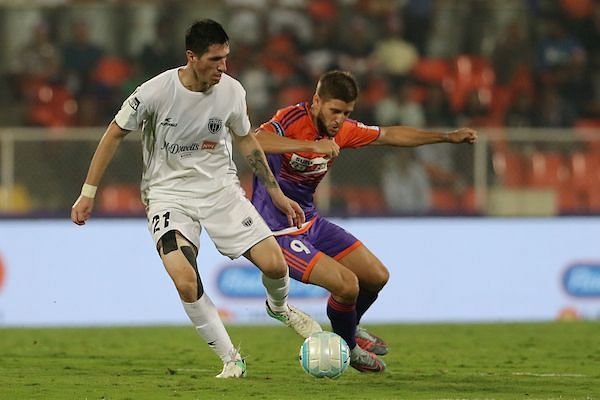 Martin Diaz in action for NorthEast United FC