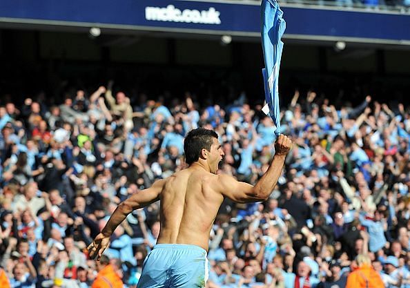 Kun Aguero Celebrating in the Aftermath of one the Most Insane Premier League Moments