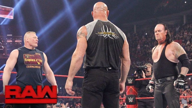The Undertaker, Goldberg and Brock Lesnar were the main focus of the Royal Rumble 2017 match