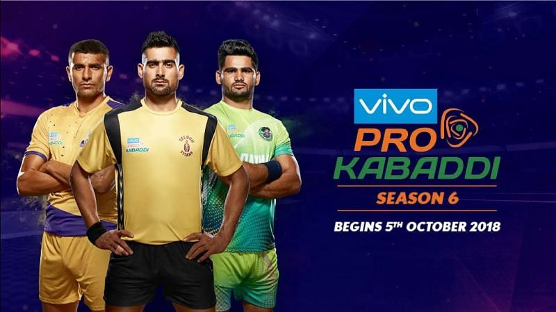VIVO Pro Kabaddi Season 6, Begins 5th October 2018!