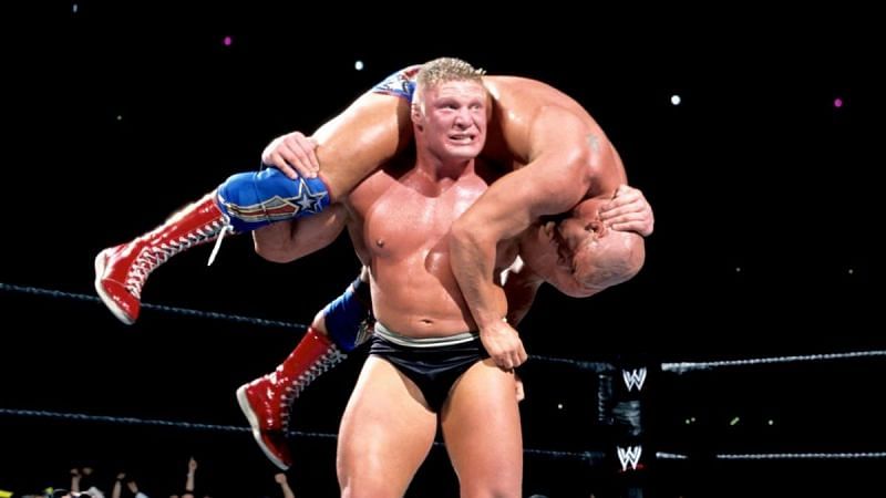 Brock Lesnar and Kurt Angle have history in WWE