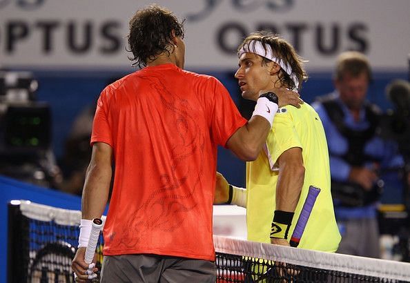 David Ferrer got his second grand slam victory against his compatriot in straight sets 