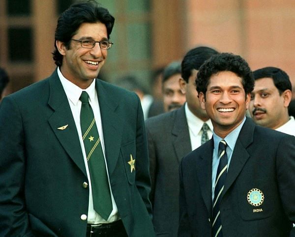 Image result for sachin and wasim akram