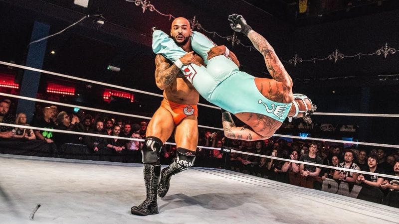 Rey Mysterio and Ricochet 