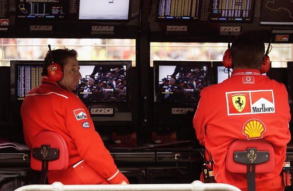 Team Ferrari driver Michael Schumacher of Germany