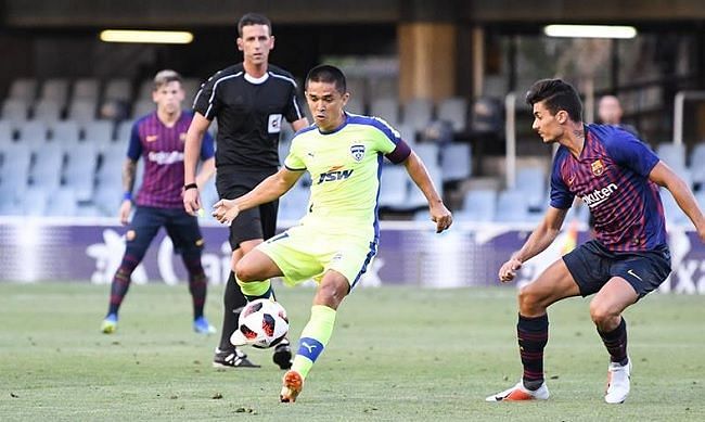 Sunil Chhetri Bengaluru FC Barcelona B