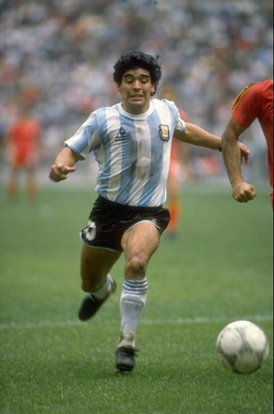 Diego Maradona of Argentina