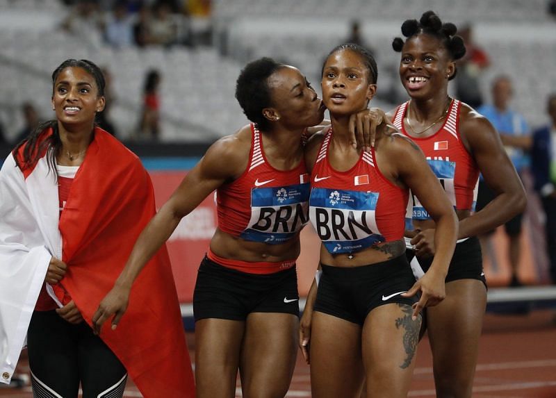 Bahrain 4 x 100m relay Gold medalist (Image Courtesy: Xinhua Sports)