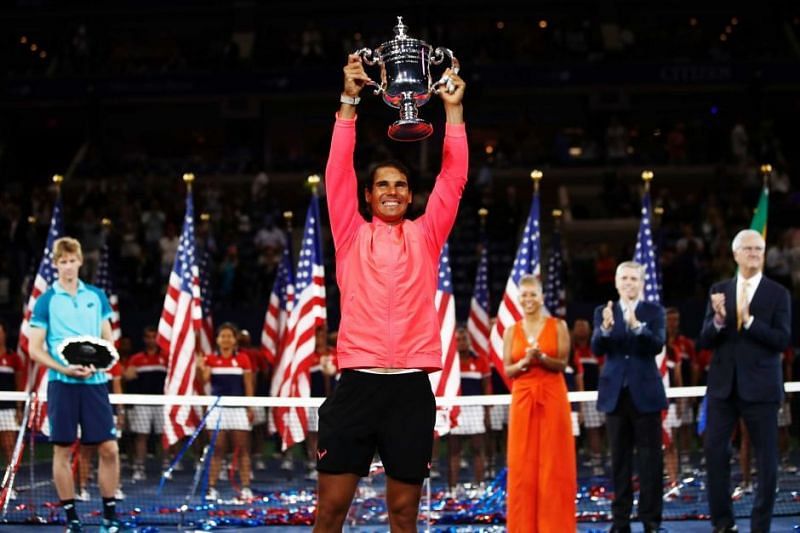 Image result for rafael nadal us open 2017 title