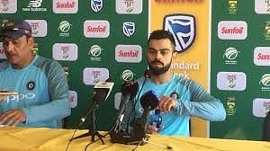 Press conference during South Africa series