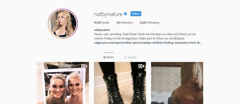 Natalya has more than three milion followers on Instagram