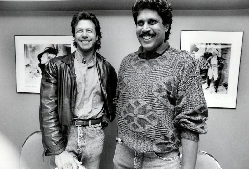 Imran Khan and Kapil Dev from an event a few years ago