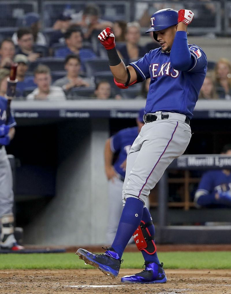 Texas rookie Guzman homers 3 times against Yankees