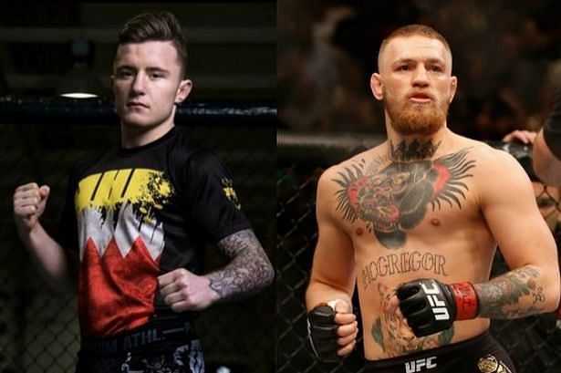 James Gallagher (left) and Conor McGregor (right)
