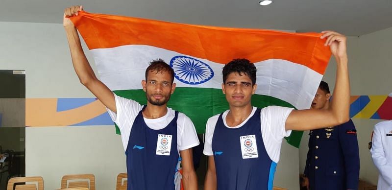 Rohit Kumar and Bhagwan Singh for winning the Bronze in the Men&acirc;€™s Lightweight Doubles Sculls