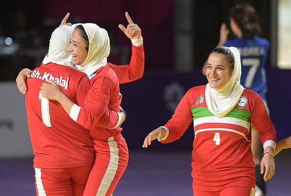 The Iranian women looked a different setup during the second half