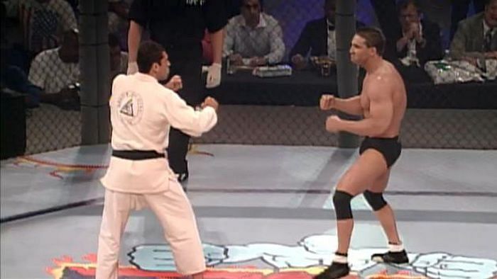 Royce Gracie and Ken Shamrock square off&Acirc;&nbsp;in their long awaited rematch