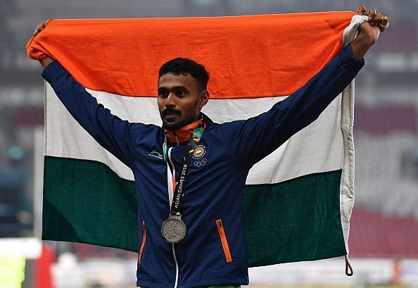 Muhammed Anas claimed the silver medal in the men&#039;s 400m finals