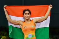 Vinesh Phogat after winning historic gold medal