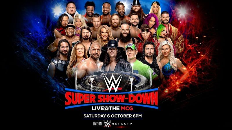 WWE Super Show-Down will take place live from the MCG in Melbourne, Australia on October 6