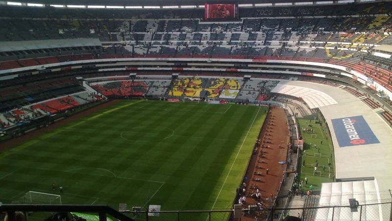 Interior view of the stadium