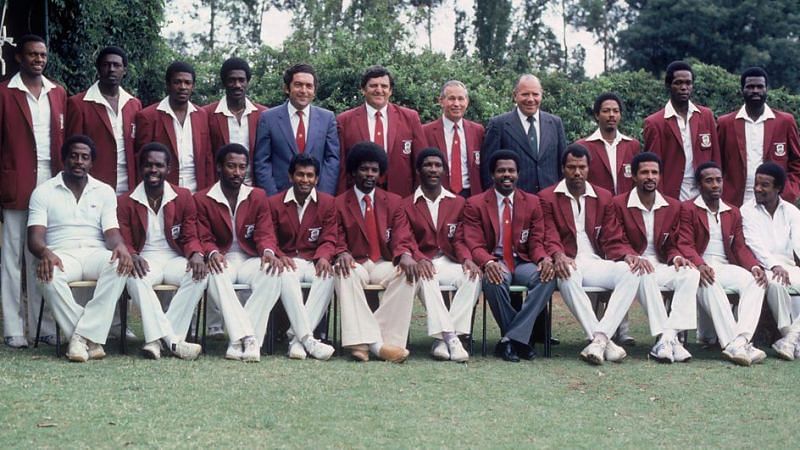 Herbert Chang (standing third from right) with the 1982-83 West Indies rebel team to South Africa.