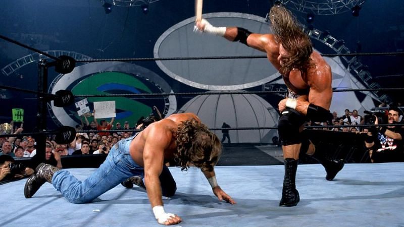 Triple H and Shawn Michaels faced each other in an unsanctioned fight