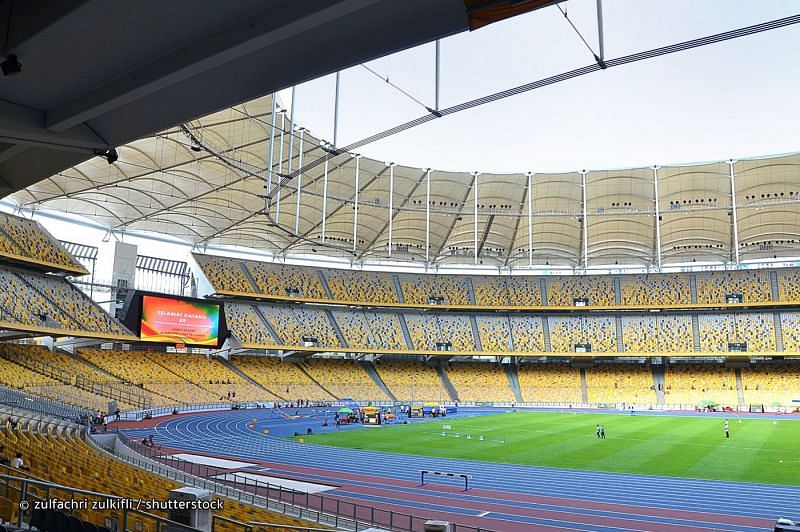 Interior view of the stadium