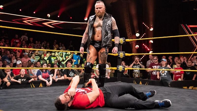 Aleister Black felled Johnny Gargano with a Black Mass
