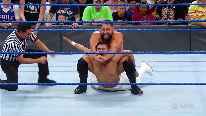 Rusev managed to pick up the win over Almas despite Lana&#039;s botch 